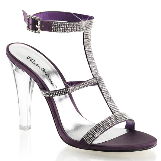 Fabulicious Damen Sandalen CLEARLY-418 Auberginensatin