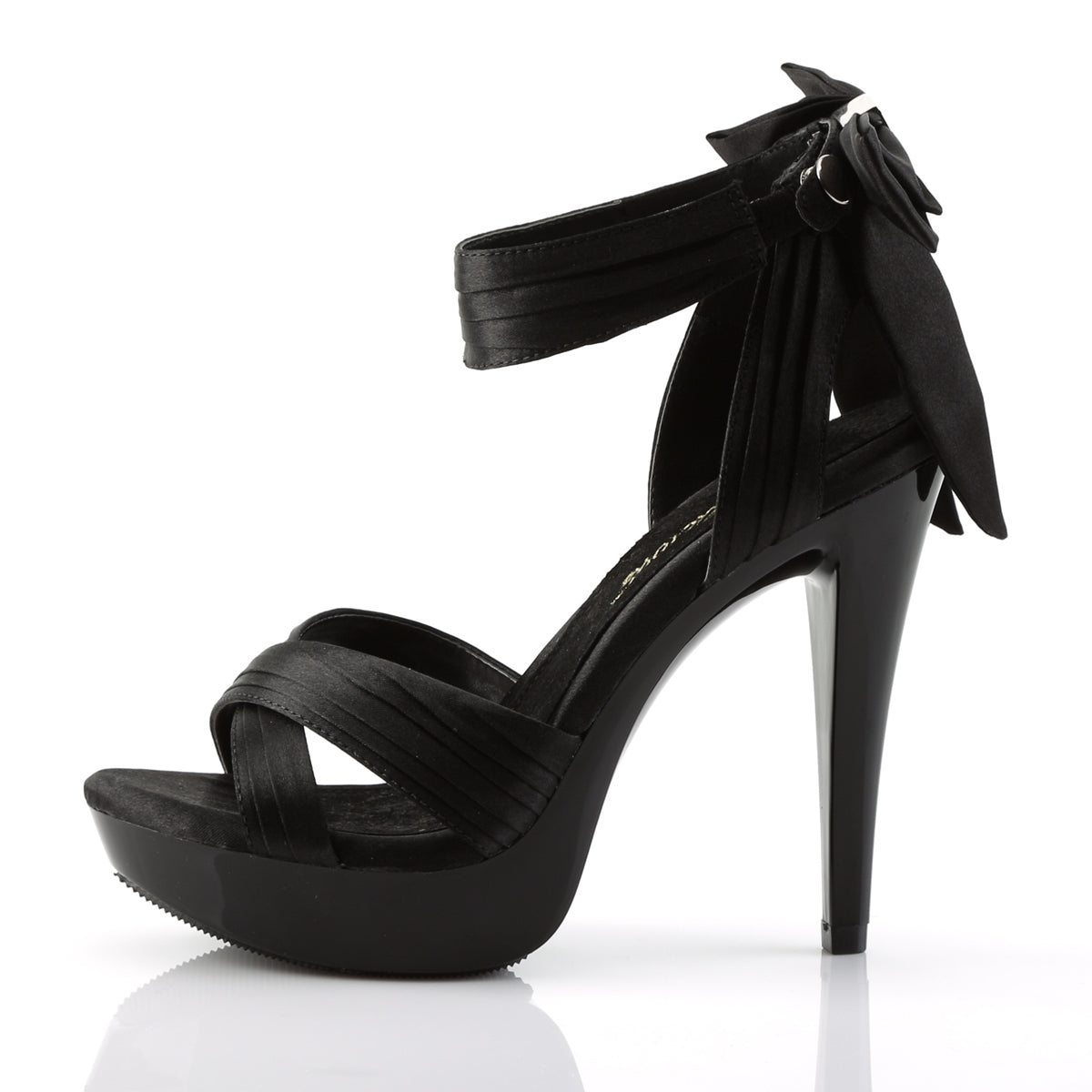 Fabulicious Damen Sandalen COCKTAIL-568 BLK Satin / BLK