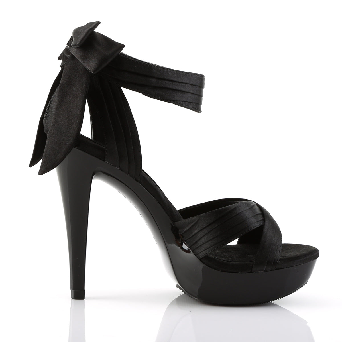 Fabulicious Damen Sandalen COCKTAIL-568 BLK Satin / BLK