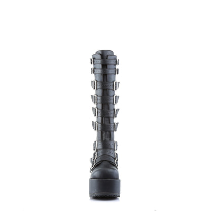 DemoniaCult Frauenstiefel CONCORD-108 BLK Vegan Leder