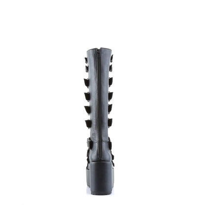 DemoniaCult Frauenstiefel CONCORD-108 BLK Vegan Leder