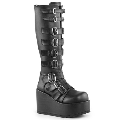 DemoniaCult Frauenstiefel CONCORD-108 BLK Vegan Leder