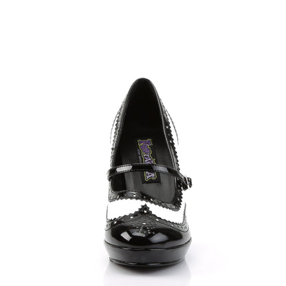 Funtasma Womens Pumps CONTESSA-06 Blk-Wht Pat