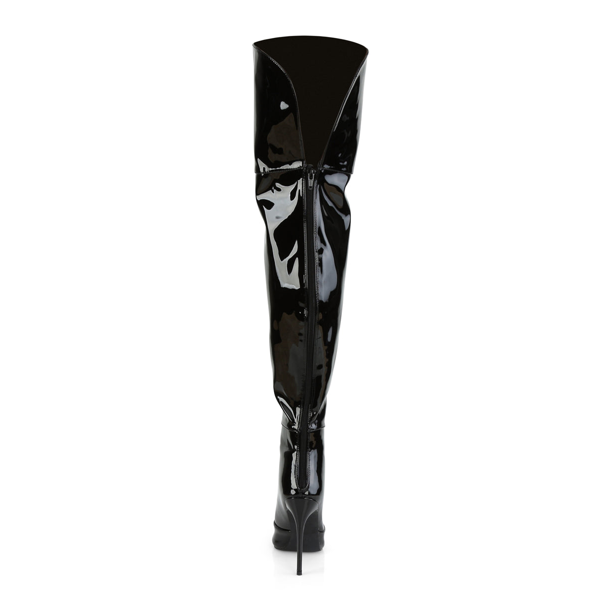 Pleaser Womens Boots. COURTLY-3012 BLK-Patent
