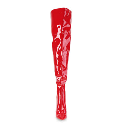 Pleaser Womens Boots. COURTLY-3012 rotes Patent.
