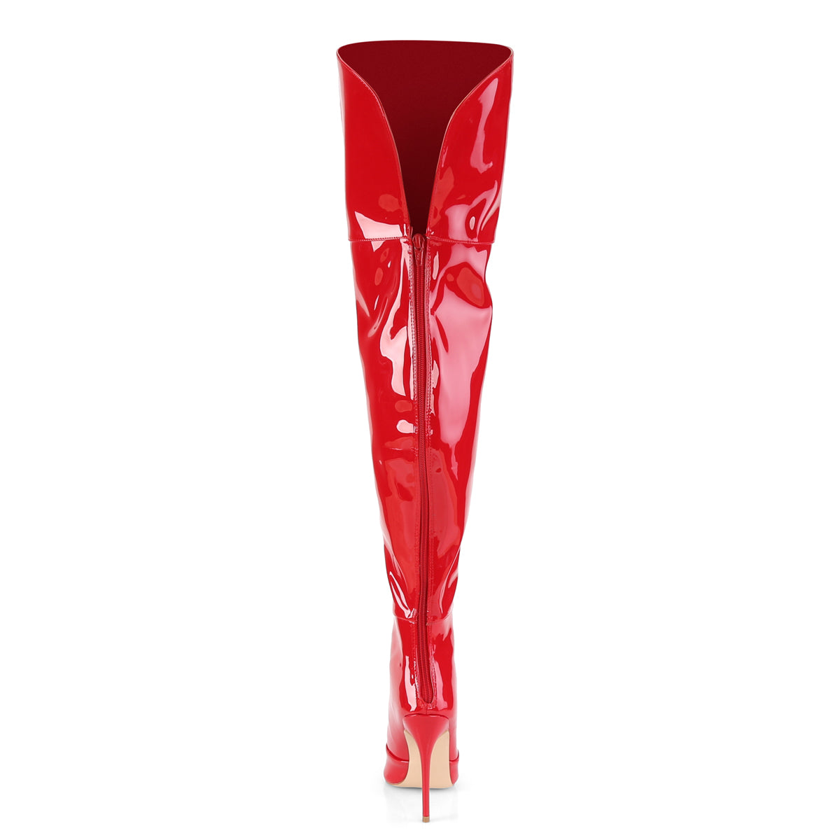 Pleaser Womens Boots. COURTLY-3012 rotes Patent.