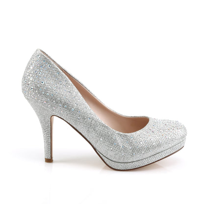 Fabulicious Damen Sandalen COVET-02 SLV Glitter Mesh Stoff
