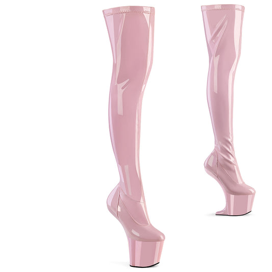 Pleaser  Stiefel CRAZE-3000 B. Pink Str. Pat/b. Rosa