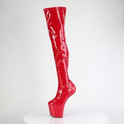 Pleaser Women's Platform Shoes CRAZE-3000 Red Str. Pat/Red