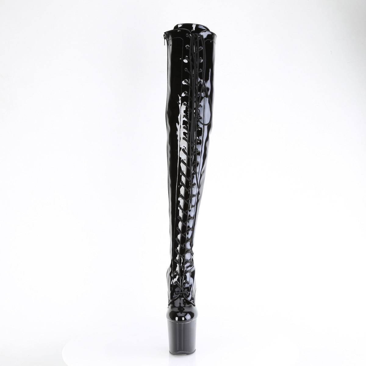 Pleaser  Stiefel CRAZE-3023 BLK PAT/BLK