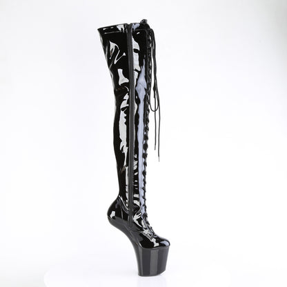 Pleaser  Stiefel CRAZE-3023 BLK PAT/BLK