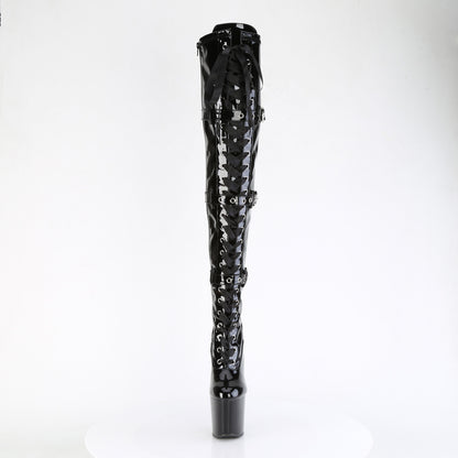 Pleaser  Stiefel CRAZE-3028 BLK str. Pat/blk