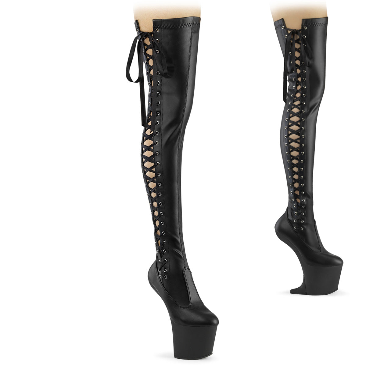 Pleaser  Stiefel CRAZE-3050 Blk str. Kunstleder/Blk Matte