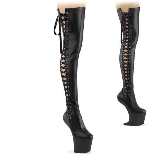 Pleaser  Stiefel CRAZE-3050 Blk str. Kunstleder/Blk Matte
