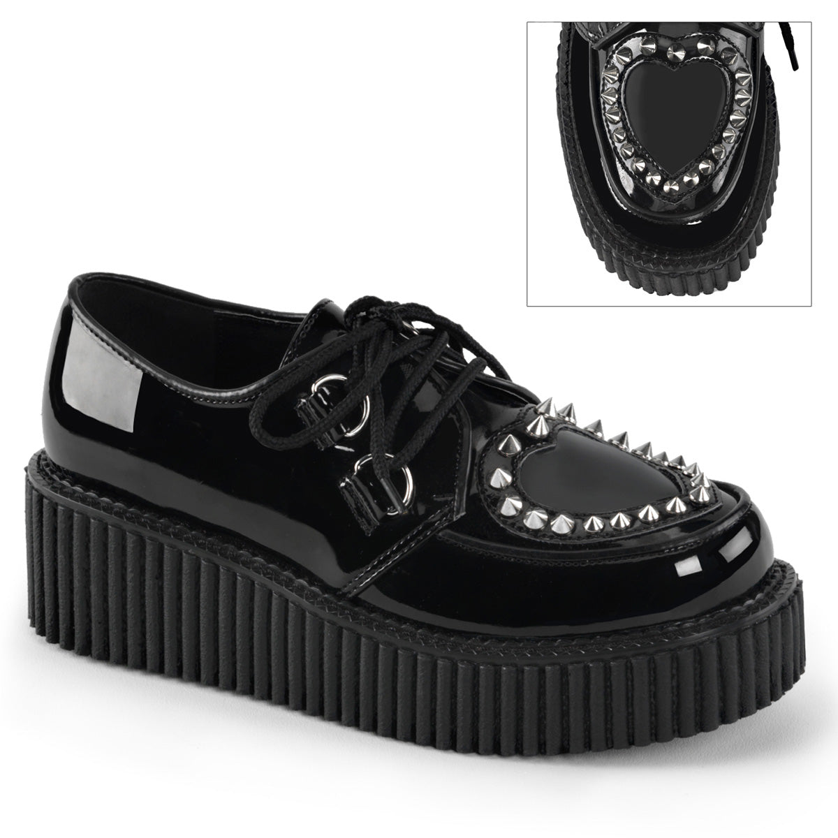 DemoniaCult  Niederschuh CREEPER-108 BLK PAT-PVC