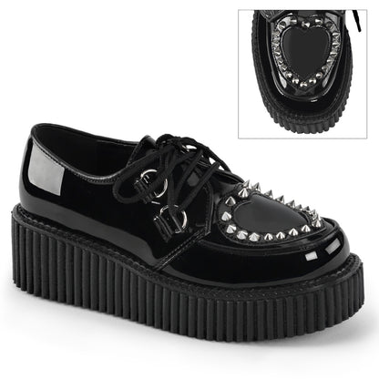DemoniaCult  Niederschuh CREEPER-108 BLK PAT-PVC