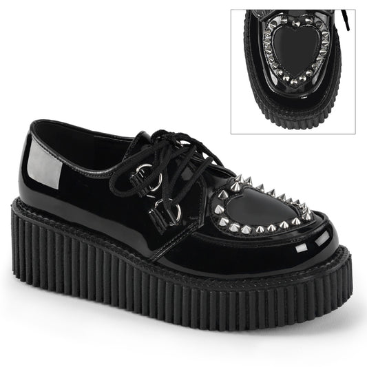 DemoniaCult  Niederschuh CREEPER-108 BLK PAT-PVC