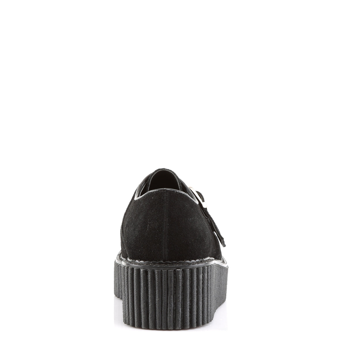 DemoniaCult Womens Low Shoe CREEPER-118 Blk Vegan Suede