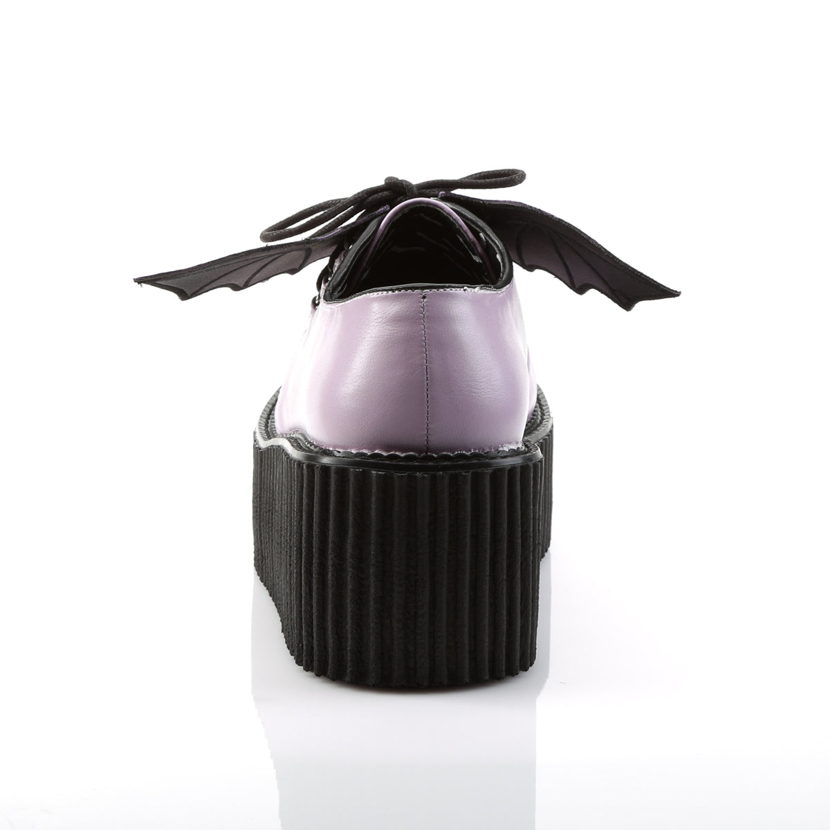 DemoniaCult Damen -Niederschuh CREEPER-205 Lavendel veganes Leder