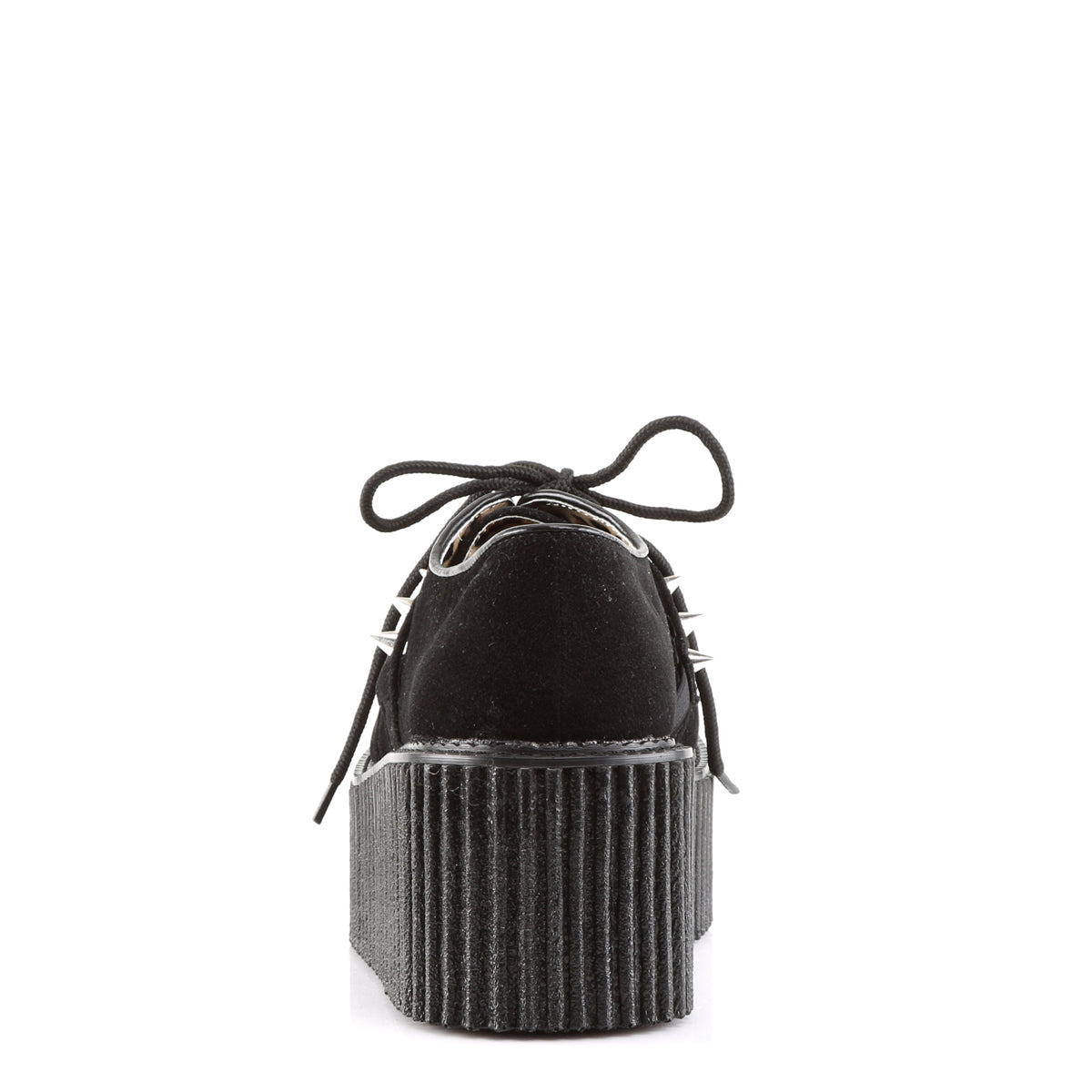 DemoniaCult Damen -Niederschuh CREEPER-206 BLK Vegan Wildleder-Vegan-Leder