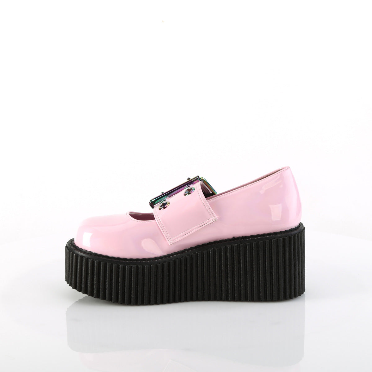 DemoniaCult  Niederschuh CREEPER-230 B. Pink Holo Pat