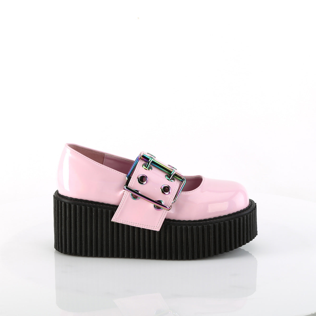 DemoniaCult  Niederschuh CREEPER-230 B. Pink Holo Pat