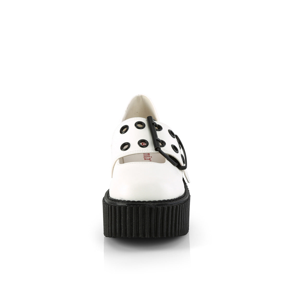 DemoniaCult  Niederschuh CREEPER-230 WHT veganes Leder