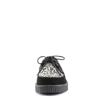 DemoniaCult Herren -Niederschuh Creeper-600 BLK Wildleder-Cheartah Fell