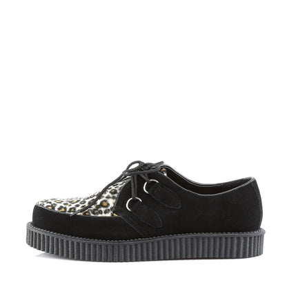 DemoniaCult Herren -Niederschuh Creeper-600 BLK Wildleder-Cheartah Fell