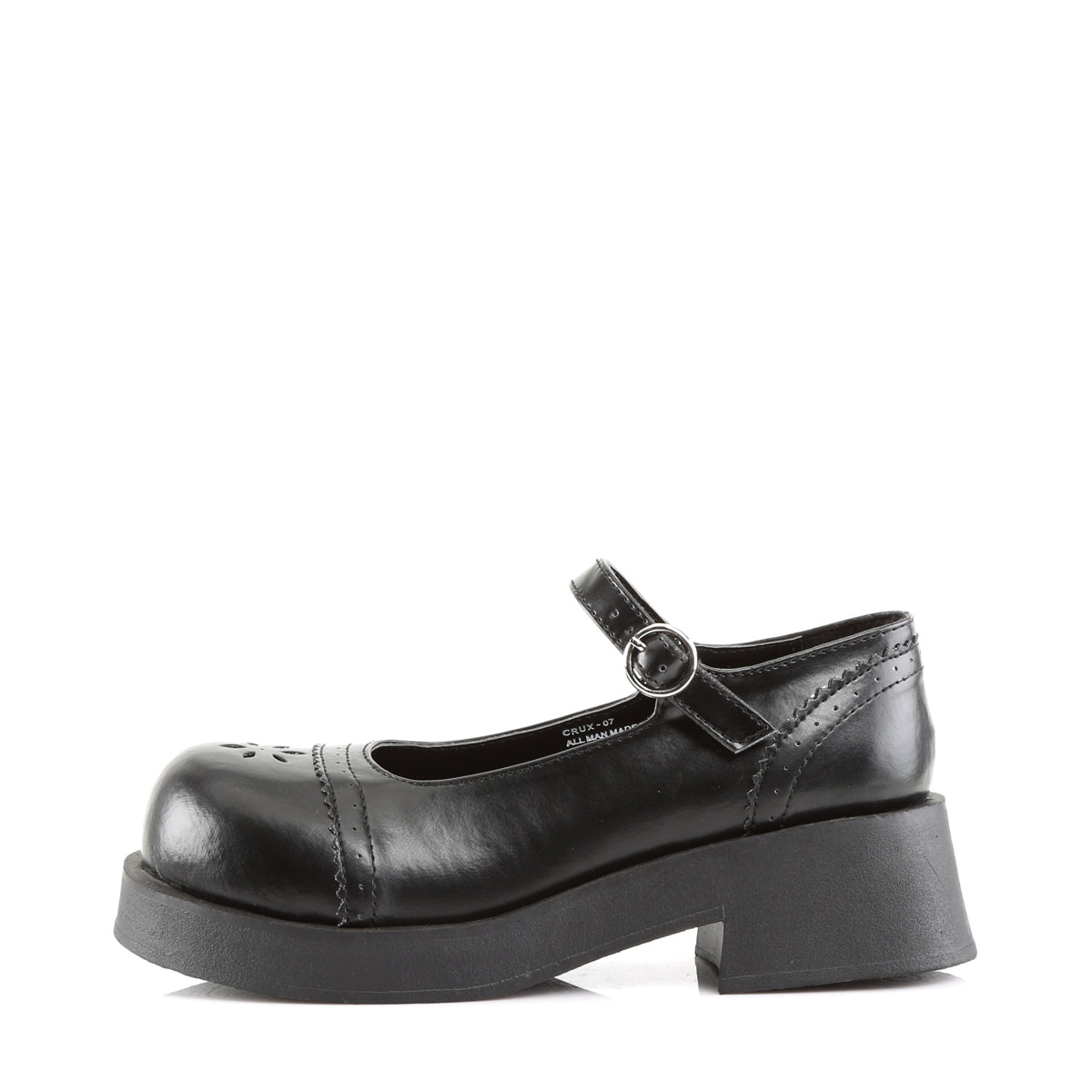 DemoniaCult Frauenpumpen CRUX-07 BLK Vegan Leder