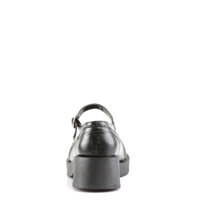 DemoniaCult Frauenpumpen CRUX-07 BLK Vegan Leder