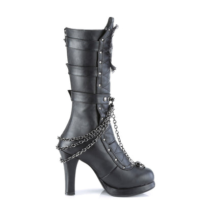 DemoniaCult  Boots CRYPTO-67 Blk Vegan Leather