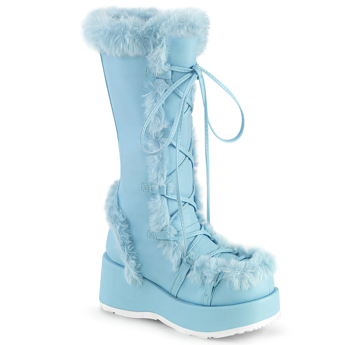 DemoniaCult   Cubby-311 B. Blaues veganes Leder