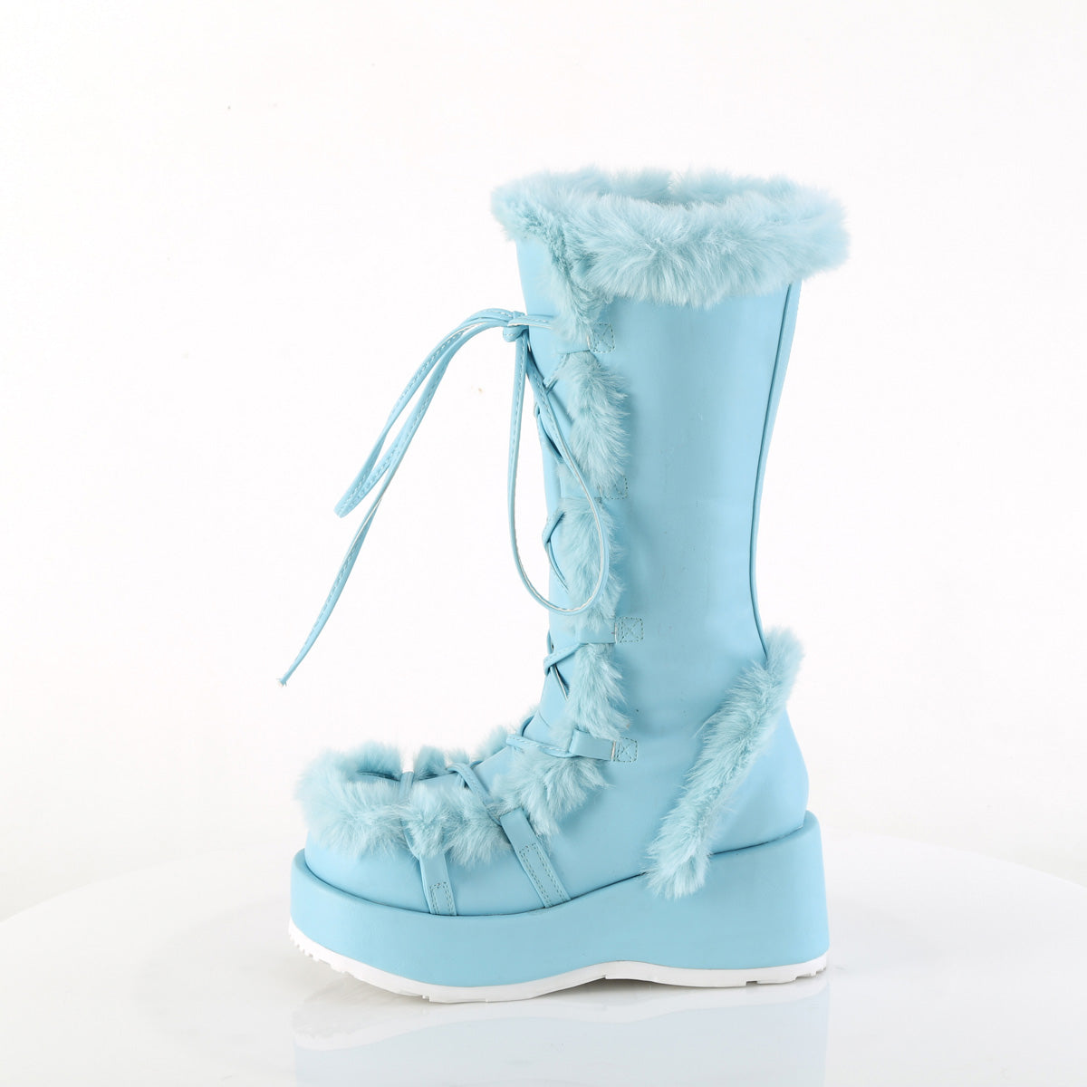DemoniaCult   Cubby-311 B. Blaues veganes Leder