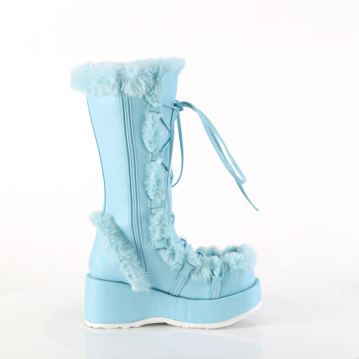 DemoniaCult   Cubby-311 B. Blaues veganes Leder