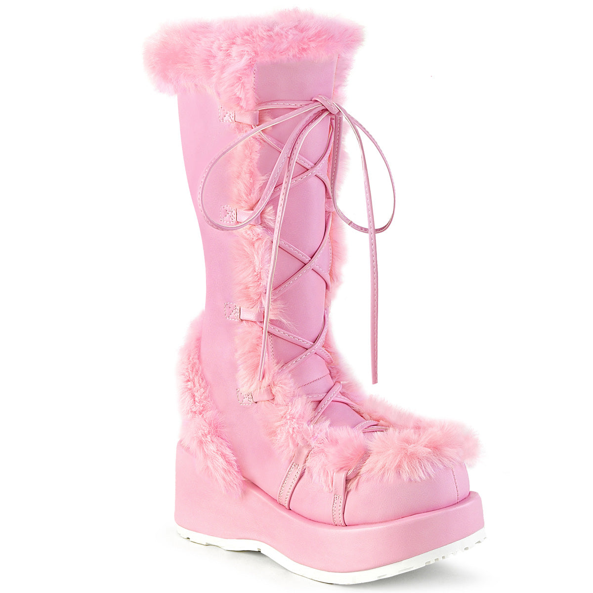 DemoniaCult   Cubby-311 B. Pink Vegan Leder