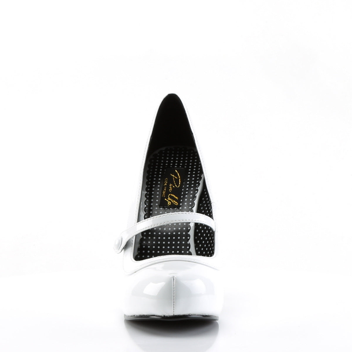 Pin Up Couture Frauenpumpen CUTIEPIE-02 WHT PAT.