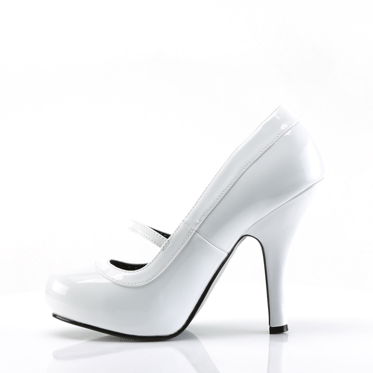 Pin Up Couture Frauenpumpen CUTIEPIE-02 WHT PAT.