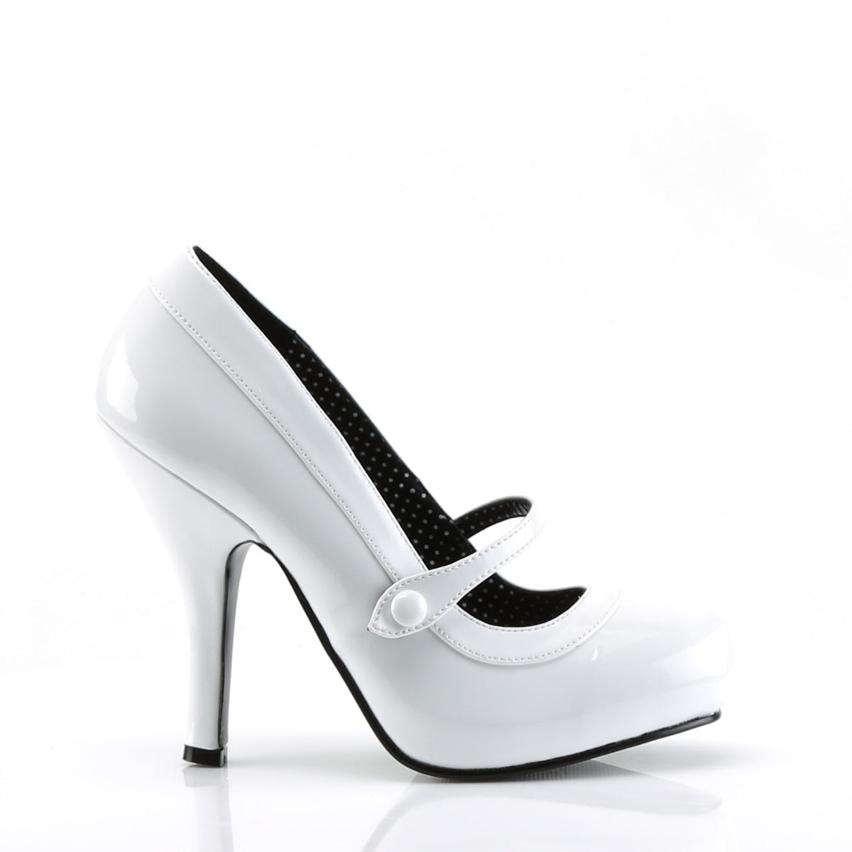 Pin Up Couture Frauenpumpen CUTIEPIE-02 WHT PAT.