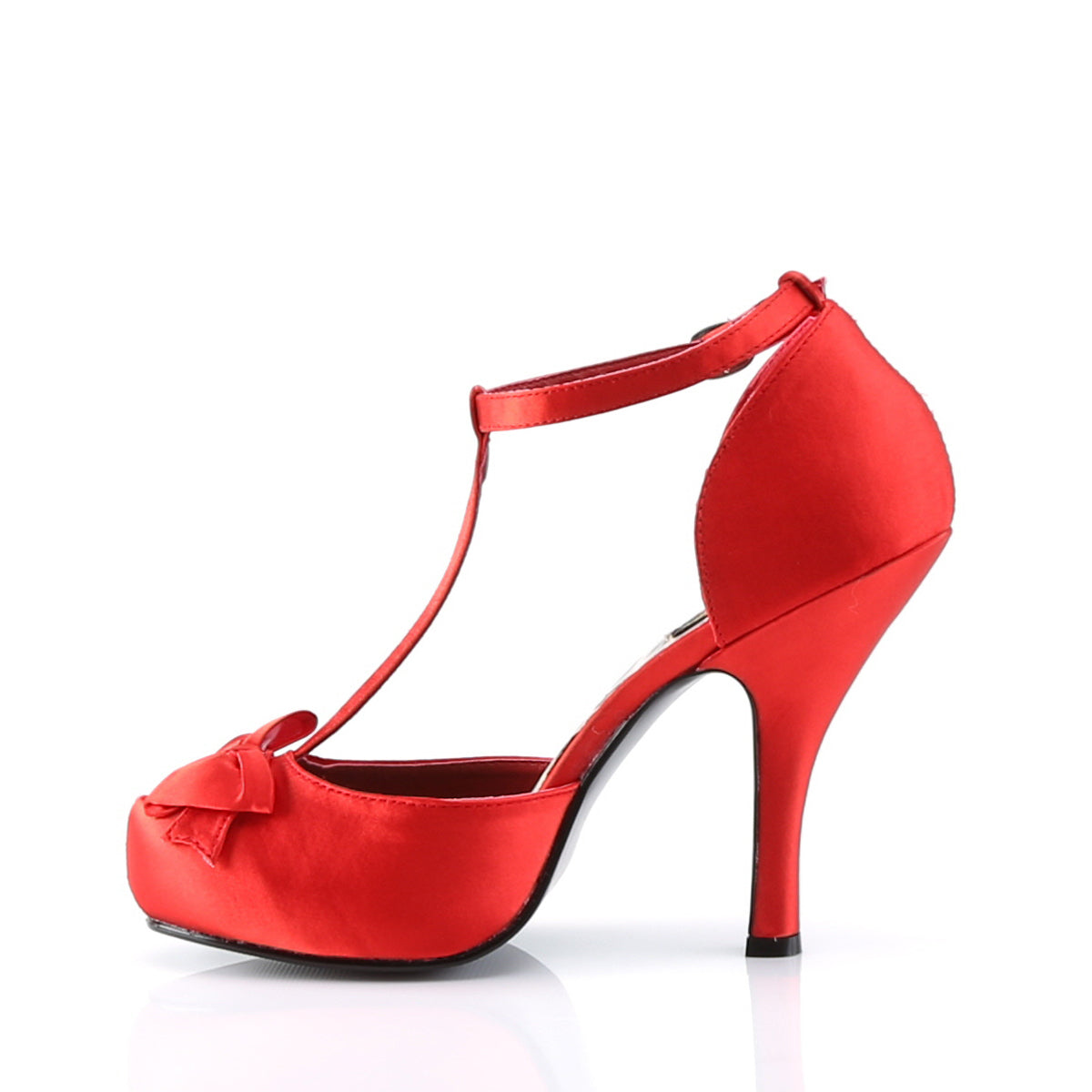 Pin Up Couture Frauenpumpen CUTIEPIE-12 rot satin.