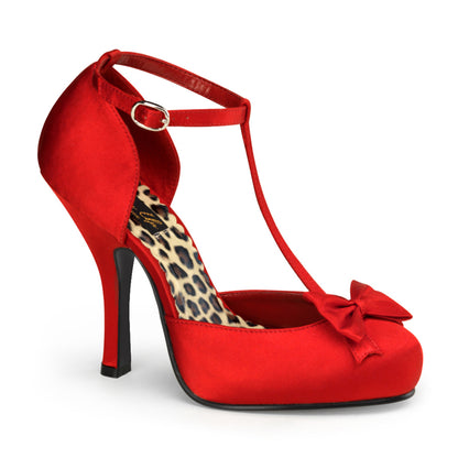 Pin Up Couture Frauenpumpen CUTIEPIE-12 rot satin.