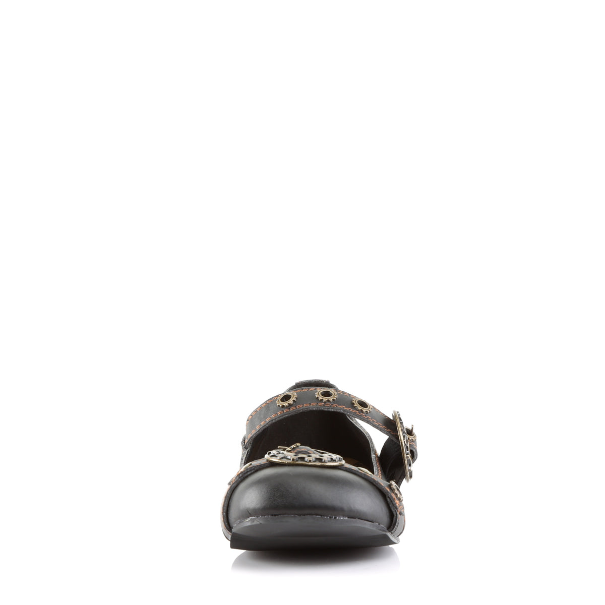 DemoniaCult Damen -Niederschuh DAISY-09 BLK Vegan Leder