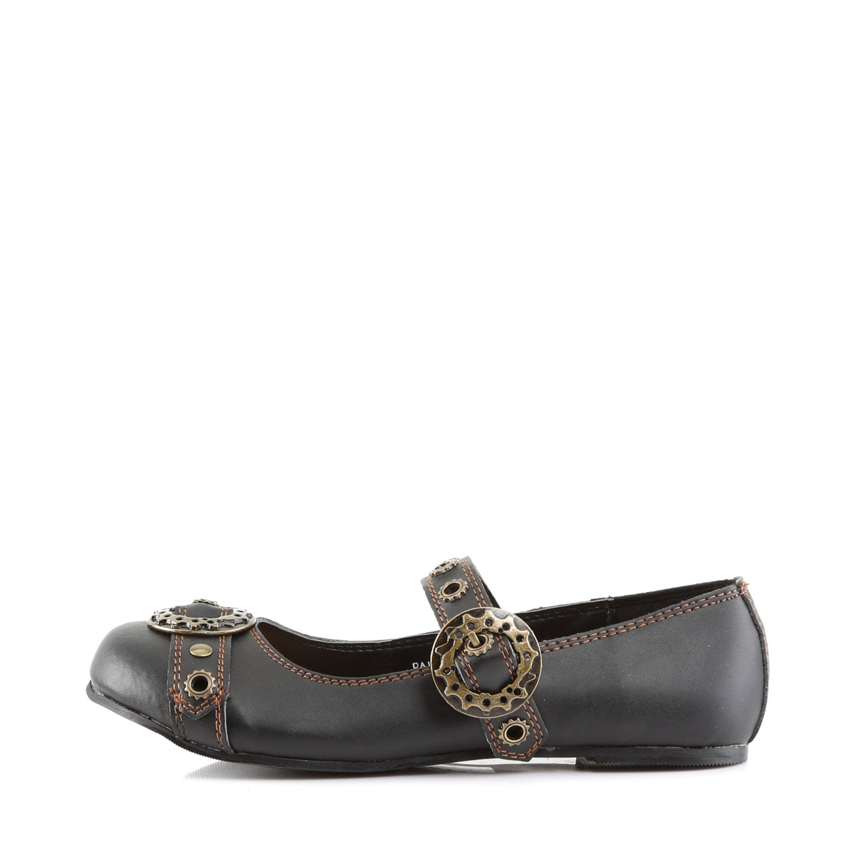 DemoniaCult Damen -Niederschuh DAISY-09 BLK Vegan Leder