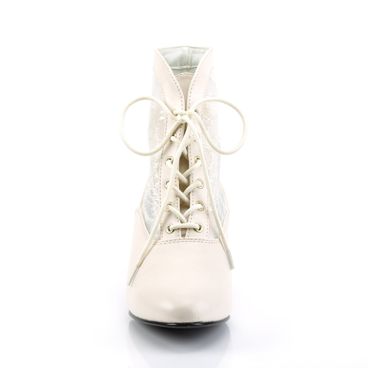Funtasma Damen Knöchelstiefel DAME-05 Elfenbein PU-Spitze