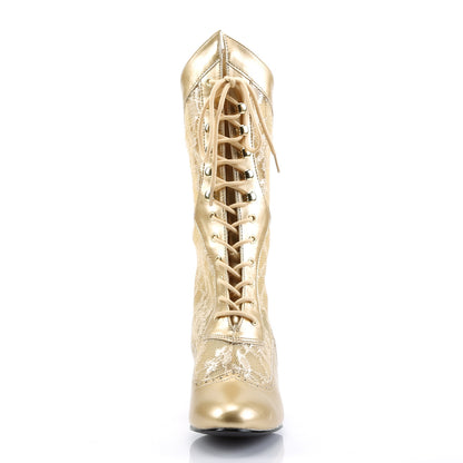 Funtasma Damen Knöchelstiefel DAME-115 Gold PU-Spitze