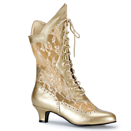 Funtasma Damen Knöchelstiefel DAME-115 Gold PU-Spitze