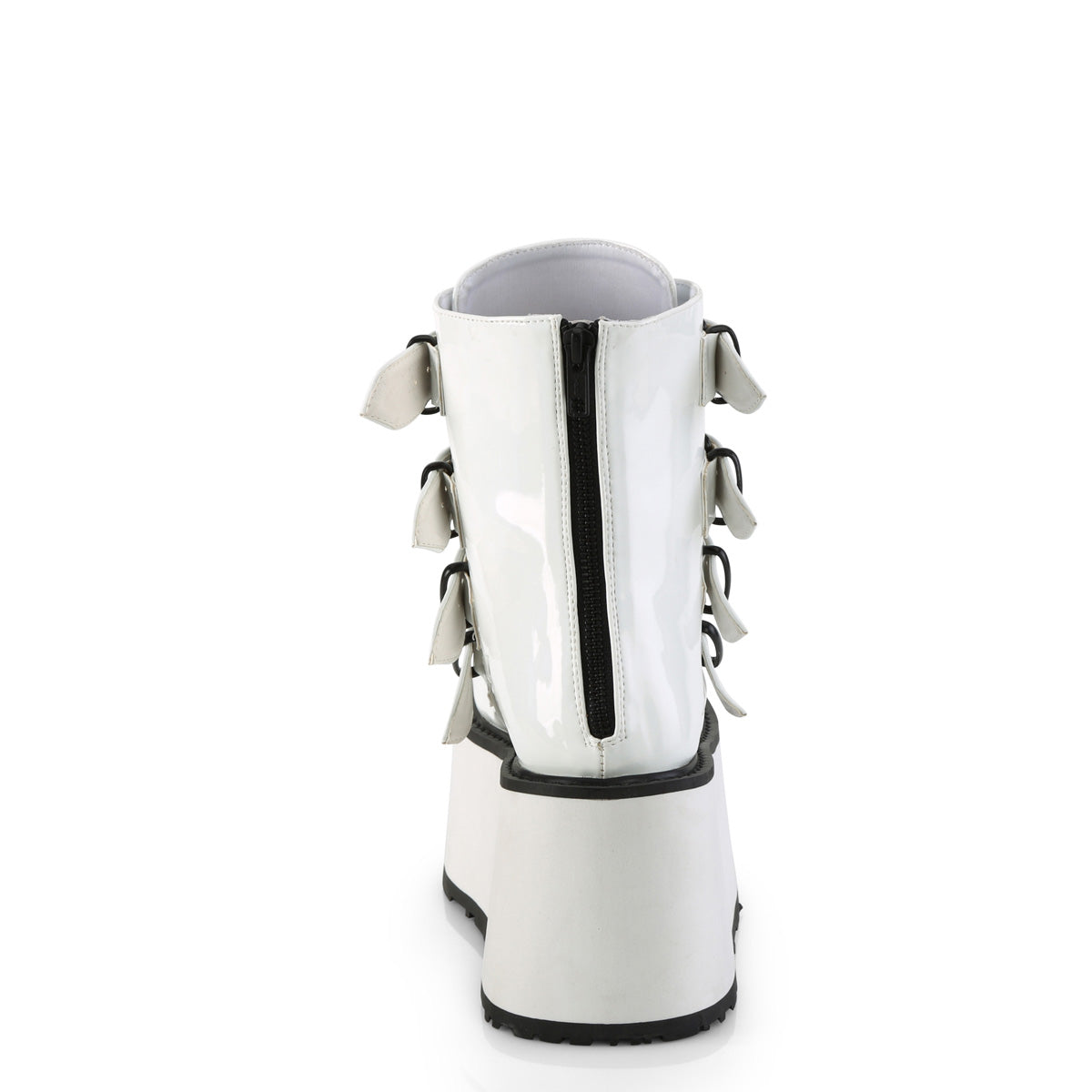 DemoniaCult  Stiefeletten DAMNED-105 wht Holo Pat