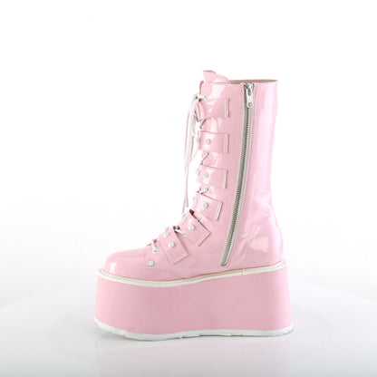 DemoniaCult  Stiefel DAMNED-225 B. Pink Holo Pat