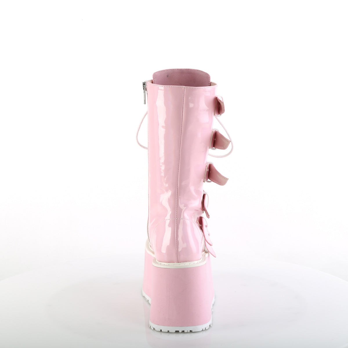 DemoniaCult  Stiefel DAMNED-225 B. Pink Holo Pat