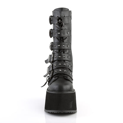 DemoniaCult Frauenstiefel DAMNED-225 BLK Vegan Leder